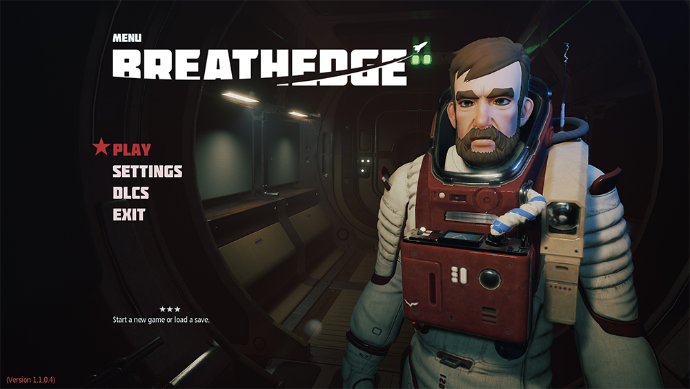 브레스엣지 Breathedge 첫 화면 영어버전