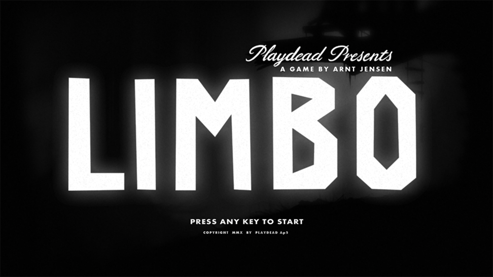 림보 LIMBO 게임 시작 화면